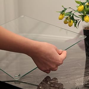 Original Kitchenvilleâ„¢ Glass Chopping / Cutting Board Bundle (50x40cm + 40x30cm)